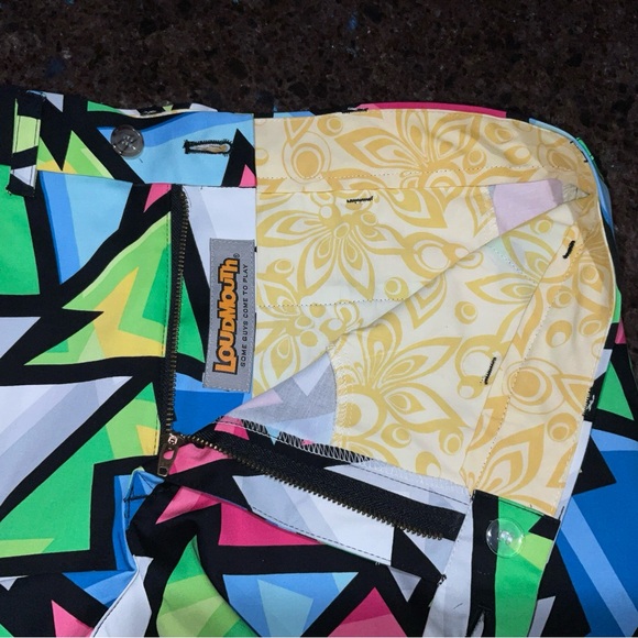 Loudmouth Golf Shorts Men’s Sz 36 NEW Discontinued Rare “Crystal” - Picture 11 of 13